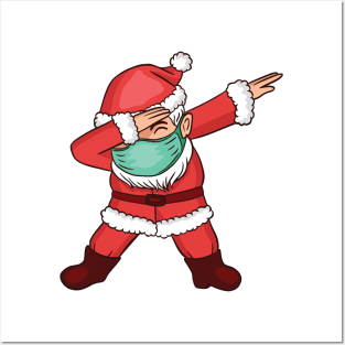 Masked Santa Dab Posters and Art